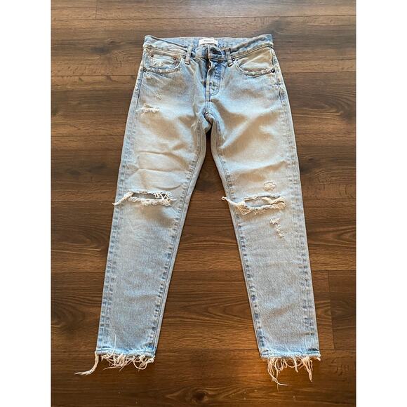 MOUSSY Vintage Distressed Skinny Jeans – Size 27 – Japan Made - Picture 1 of 14